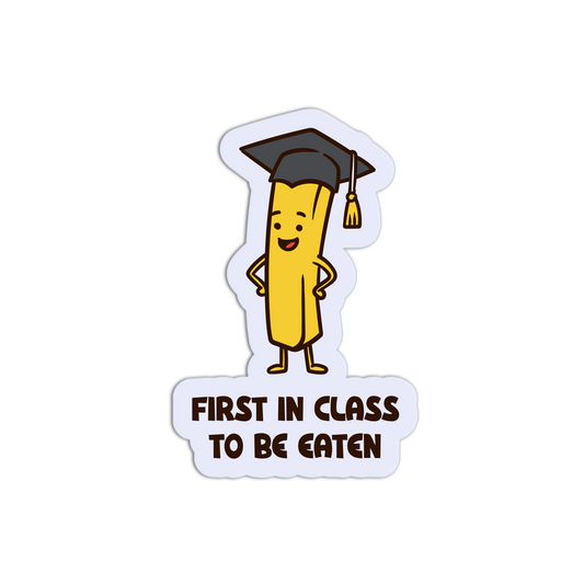 Graduate French Fry - Burger And Fries Sticker