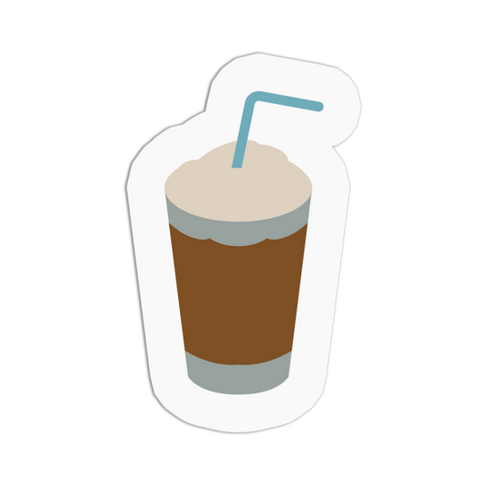Iced Latte Coffee Stickers