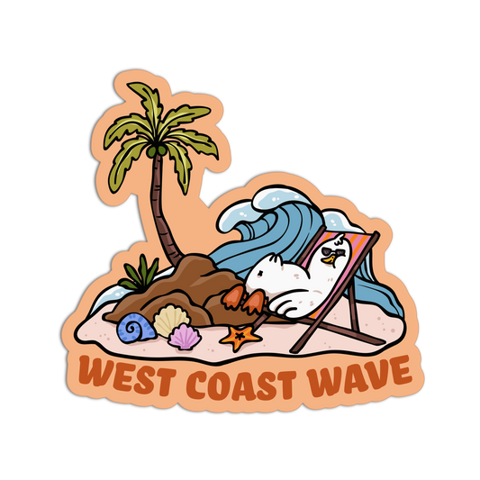West Wave - Cali Beach Sticker