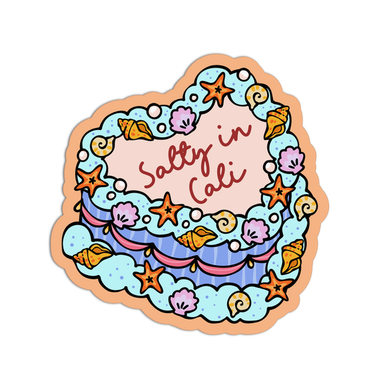 Salty Cake - Cali Beach Sticker