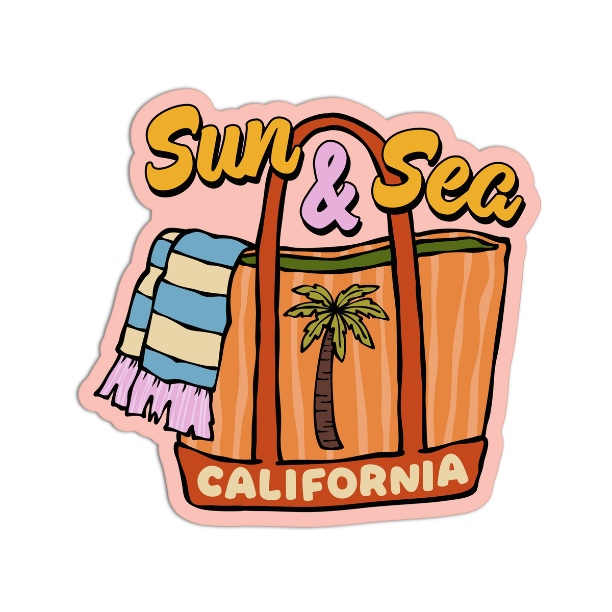 Tote Bag - Cali Beach Sticker