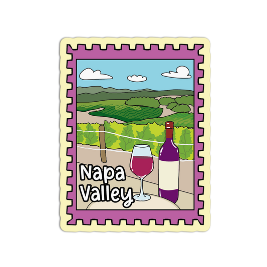 Napa Valley California Stamp Sticker