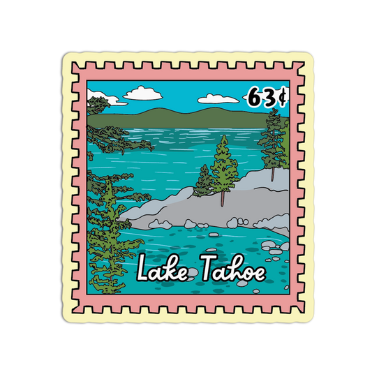 Lake Tahoe California Stamp Sticker