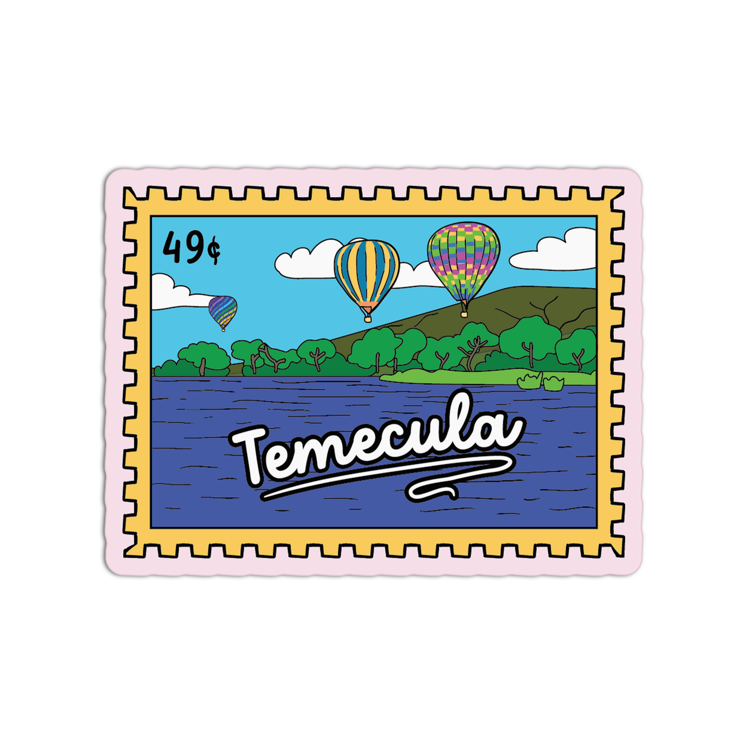 Temecula Skies California Stamp Sticker