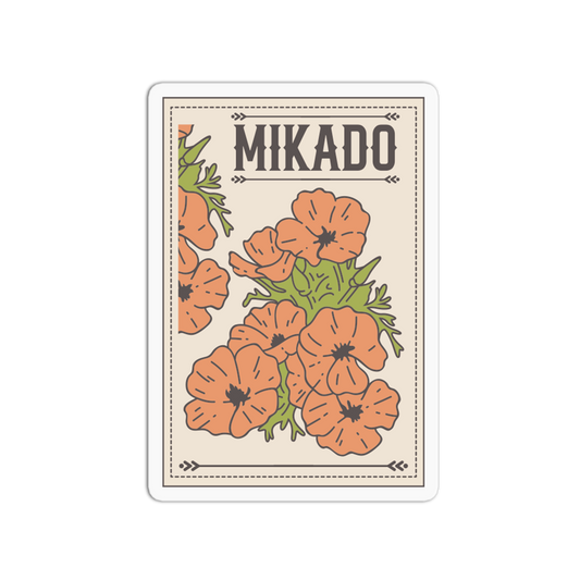 Mikado Flower Seed - California Poppy Sticker
