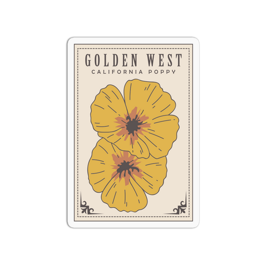Golden West Seed - California Poppy Sticker