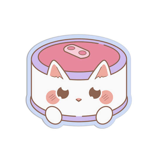 Cute Cat Face Can Cats Sticker