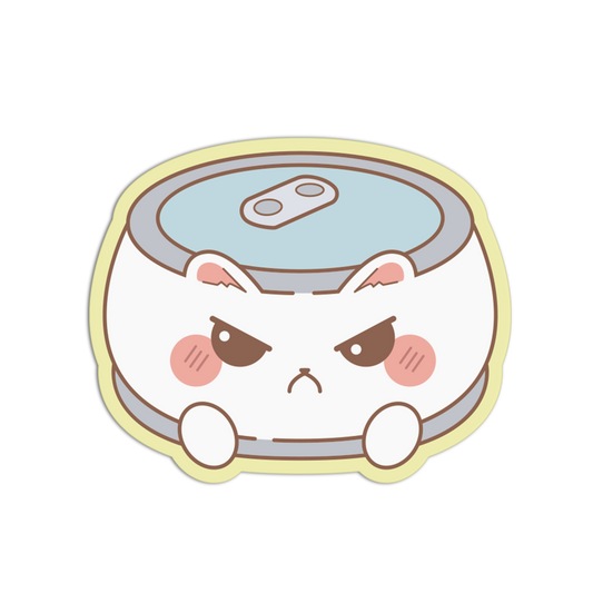 Angry Cat Face Can Cats Sticker
