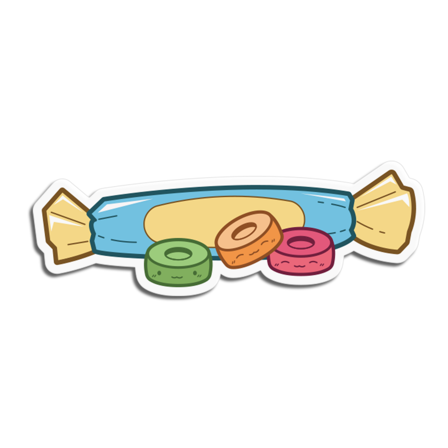 Fruit Ring Candies Sticker