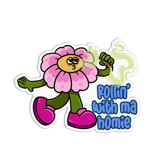 Rollin' With Ma Homie Canna Series Stickers
