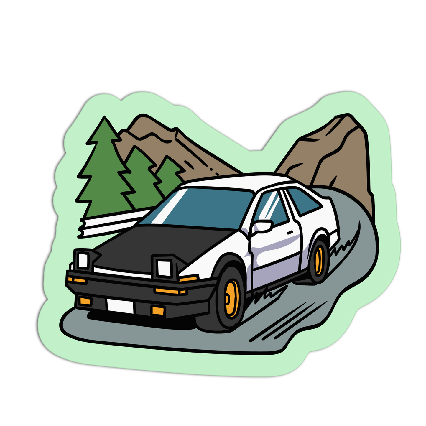 Toyota AE86 - Car Meet Sticker