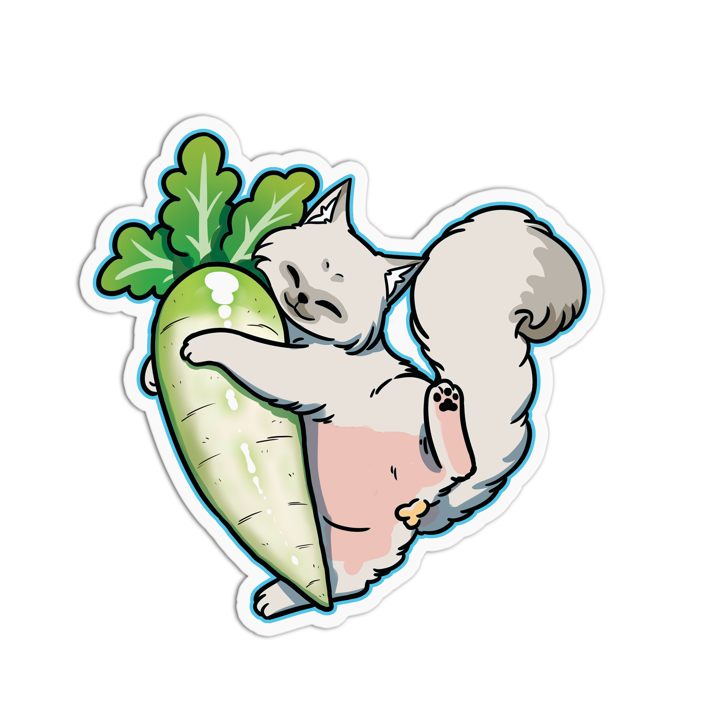 Radish Cats Sticker