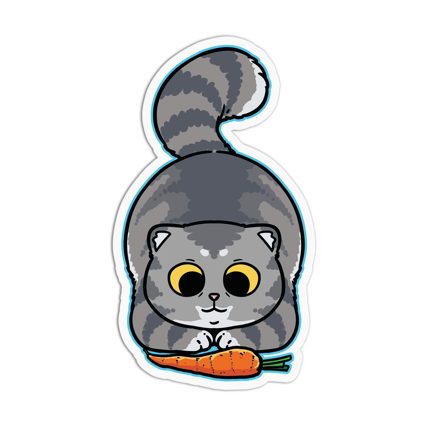 Eyes For The Prize Cats Sticker