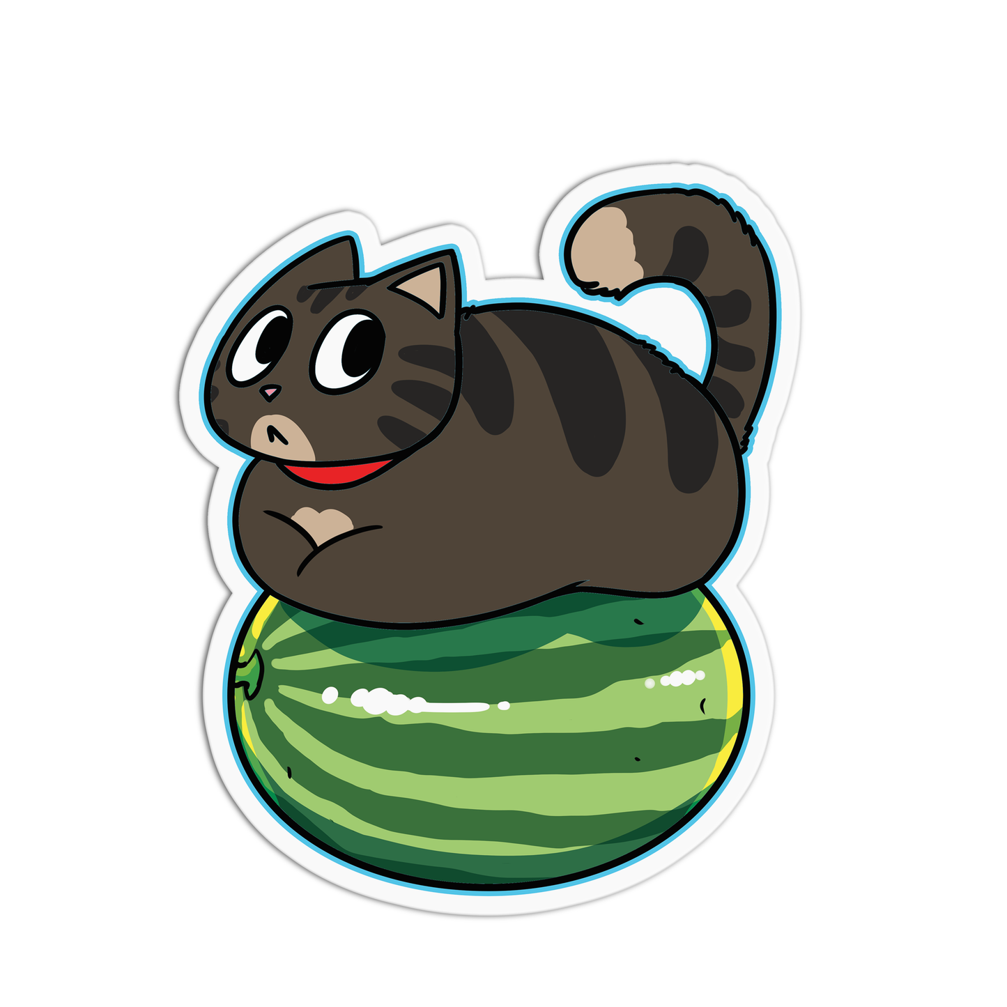 Meowtermelon Cats Sticker