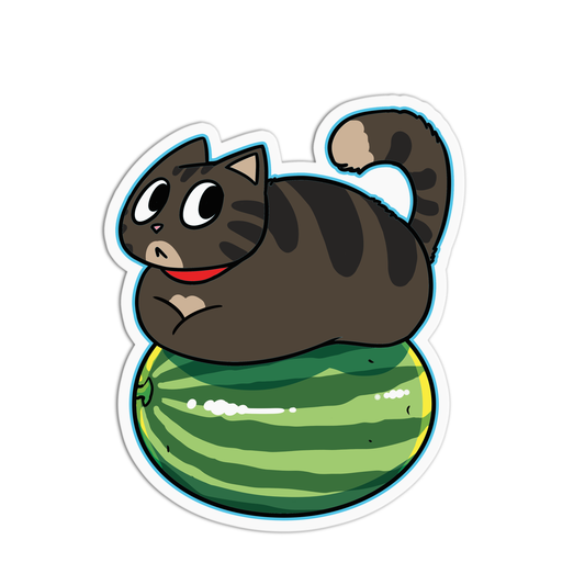Meowtermelon Cats Sticker