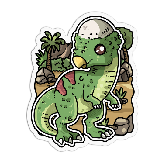Dome Head - Chibi Dinos Sticker