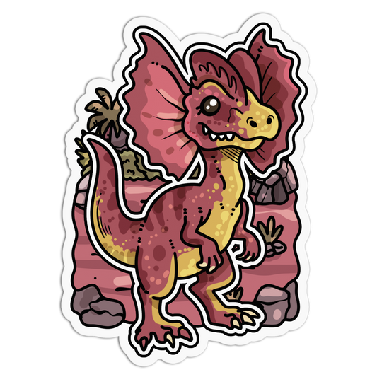 Frilled Neck - Chibi Dinos Sticker