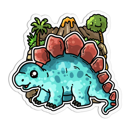 Back Plates - Chibi Dinos Sticker