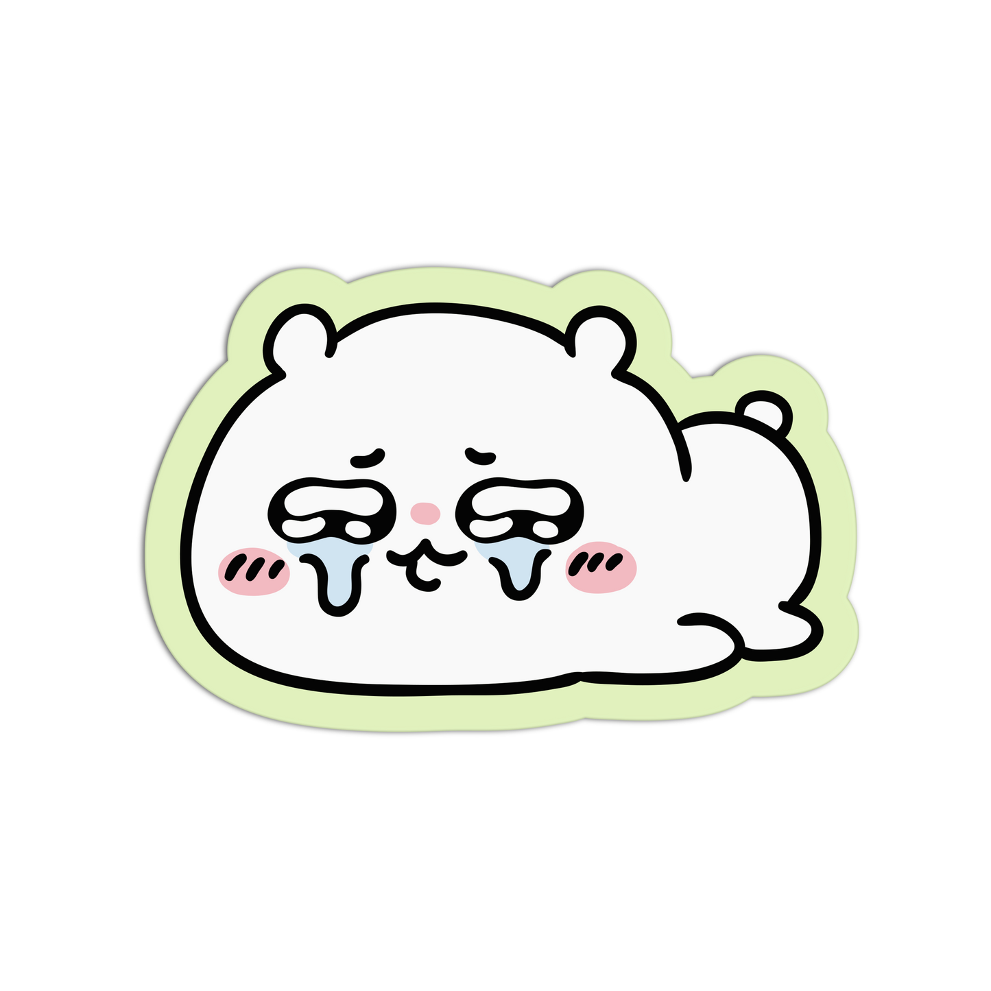 Crying Bear Chiikawa And Friends Sticker
