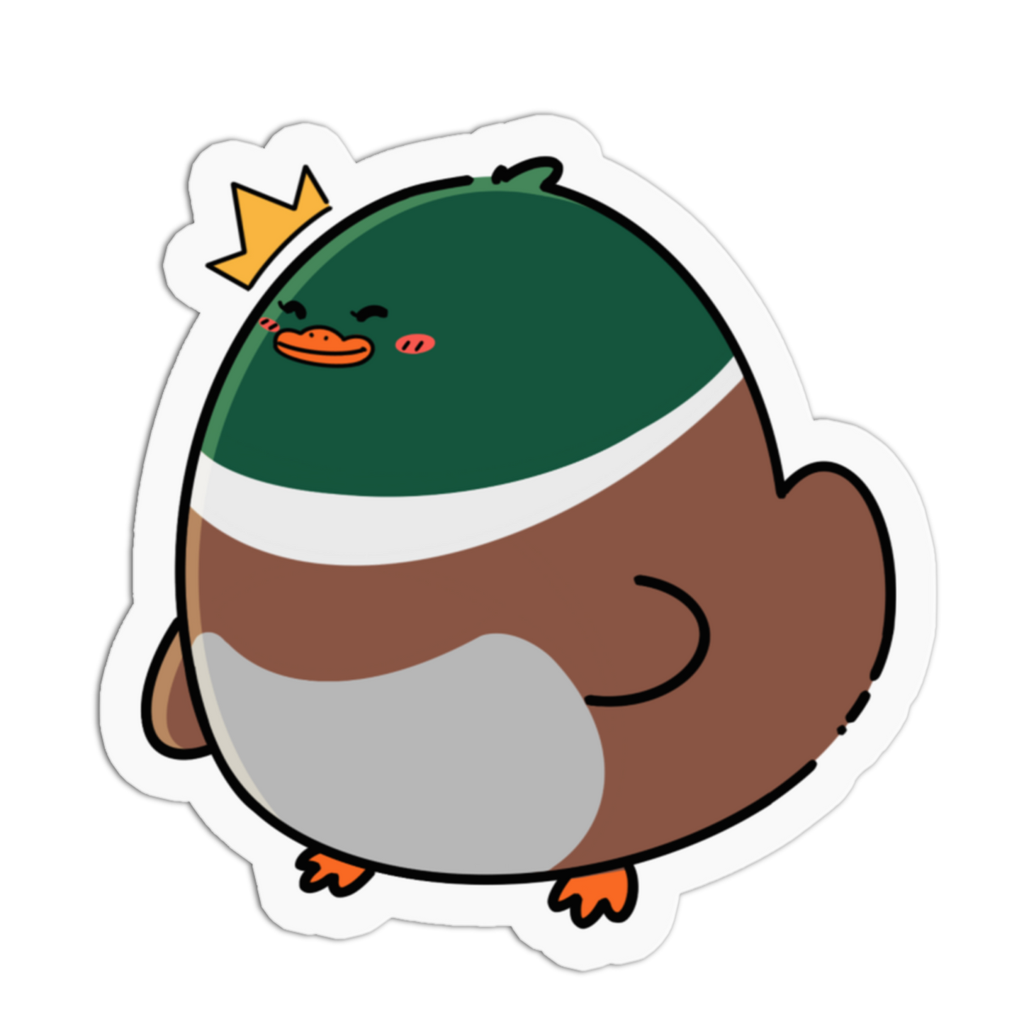 Royal Mallard Duck Bird Sticker