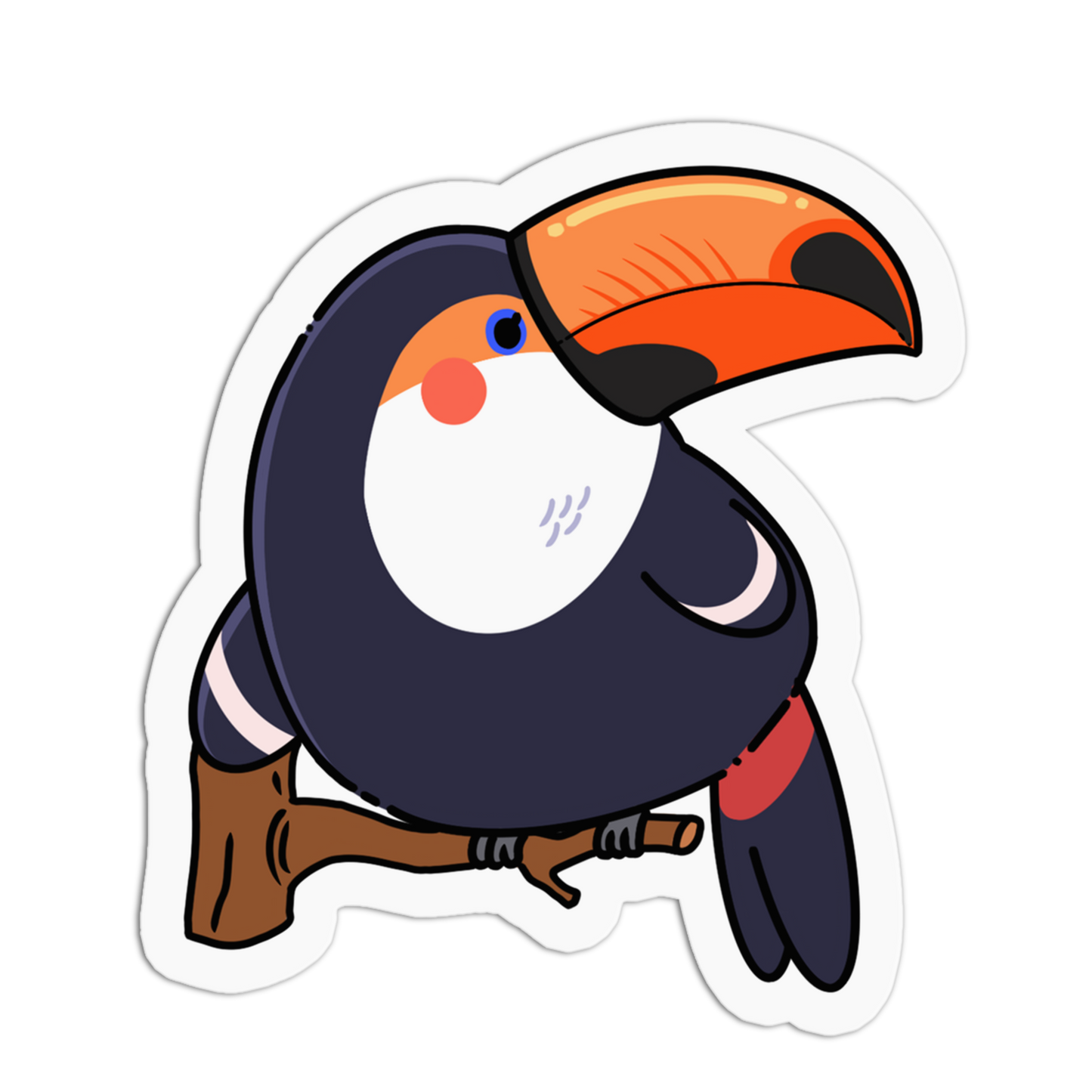 Tropical Toucan Bird Sticker