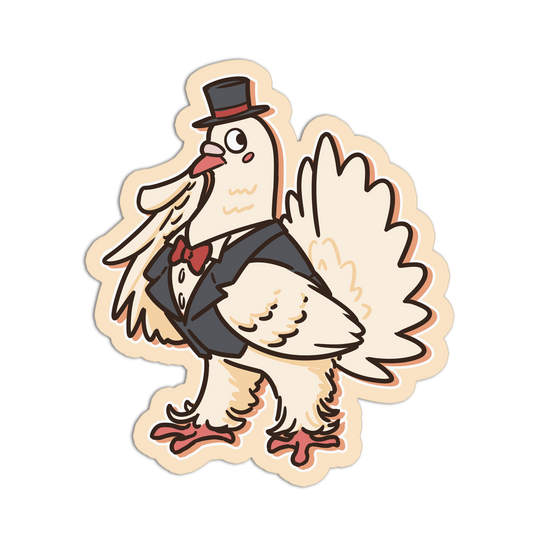 Fancy Pigeon Circus Animal Stickers