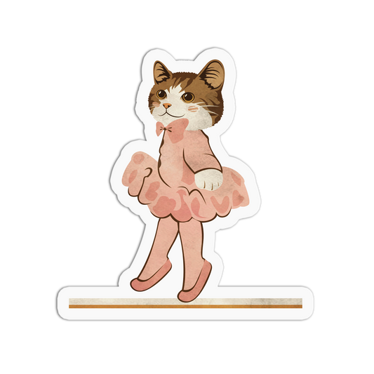 Ballerina Circus Cat Sticker