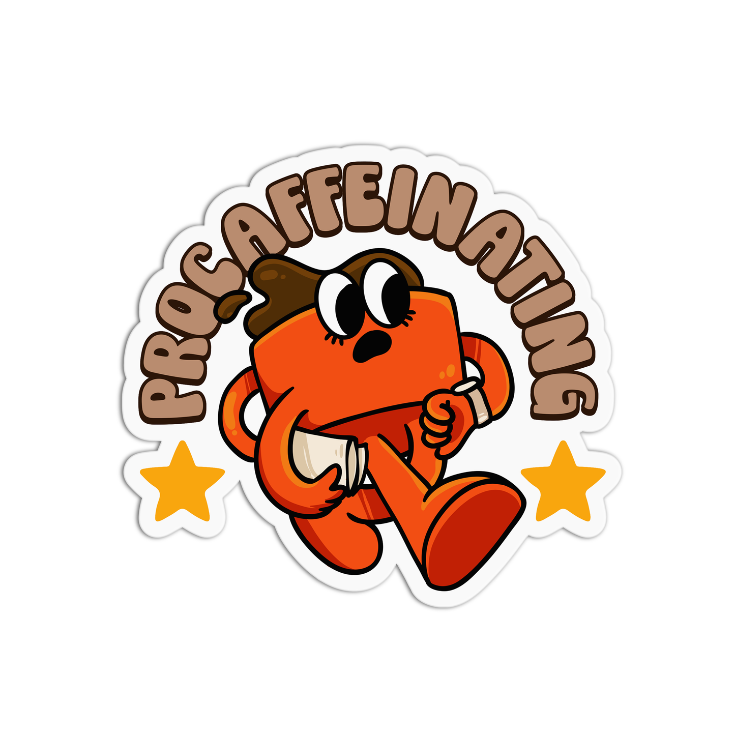 Procaffeinating New Coffee Sticker