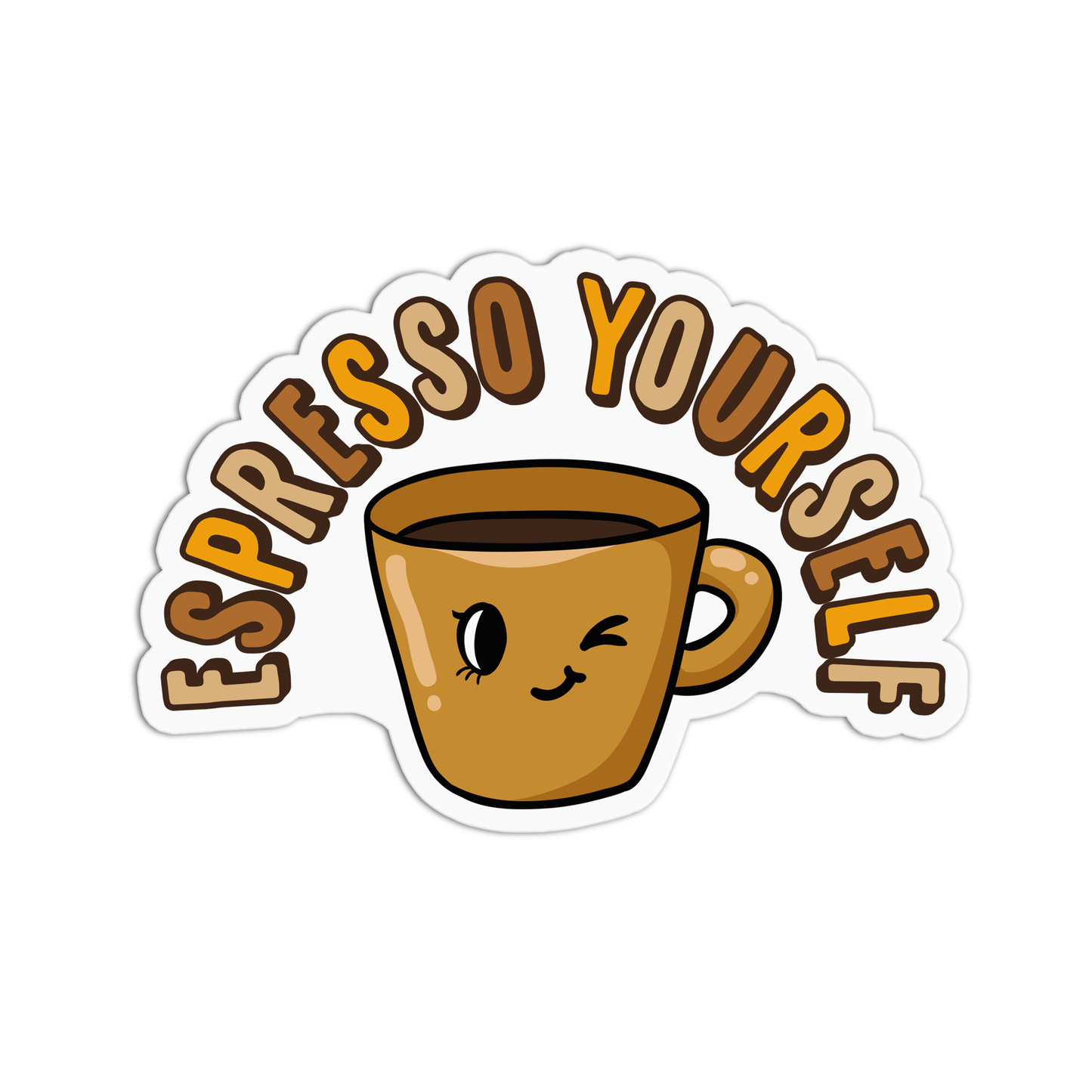 ESPRESSO Yourself Coffee Sticker