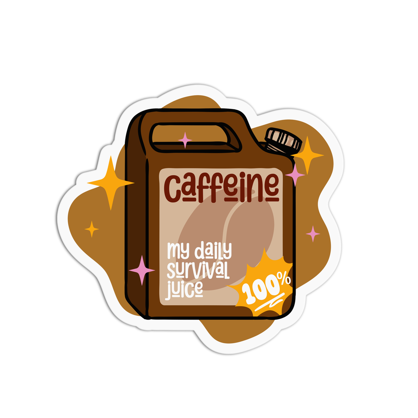 Caffeine New Coffee Sticker