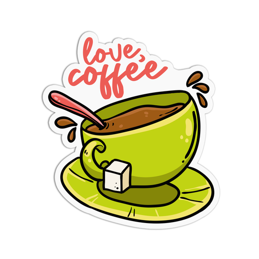 Love, Coffee Coffee Sticker