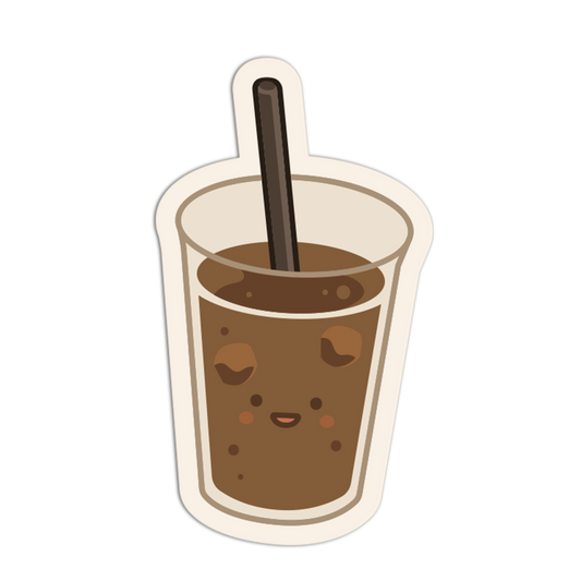 Cold Brew Glass Coffee Sticker