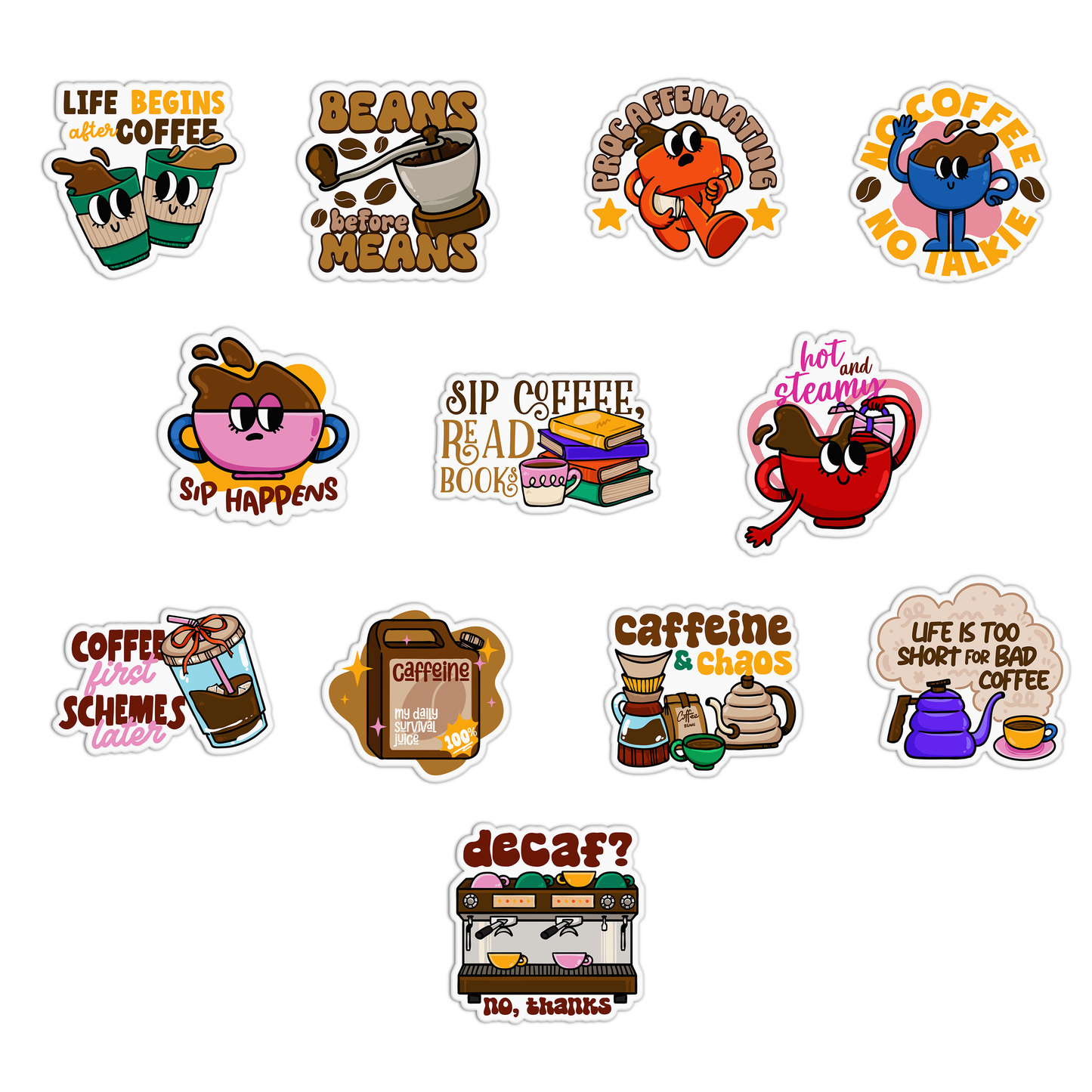 New Coffee Sticker Sheet