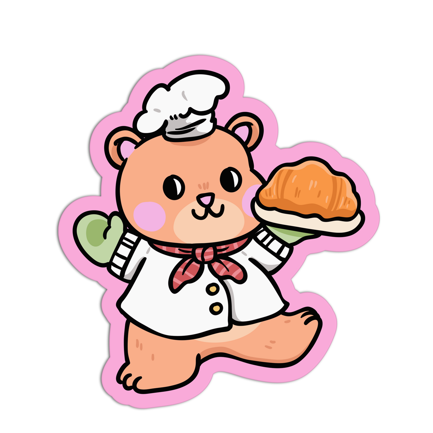 Pastry Chef Teddy Coquette Baking Stickers
