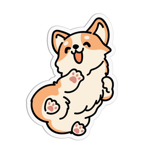 Cheeky Butt Corgi Sticker