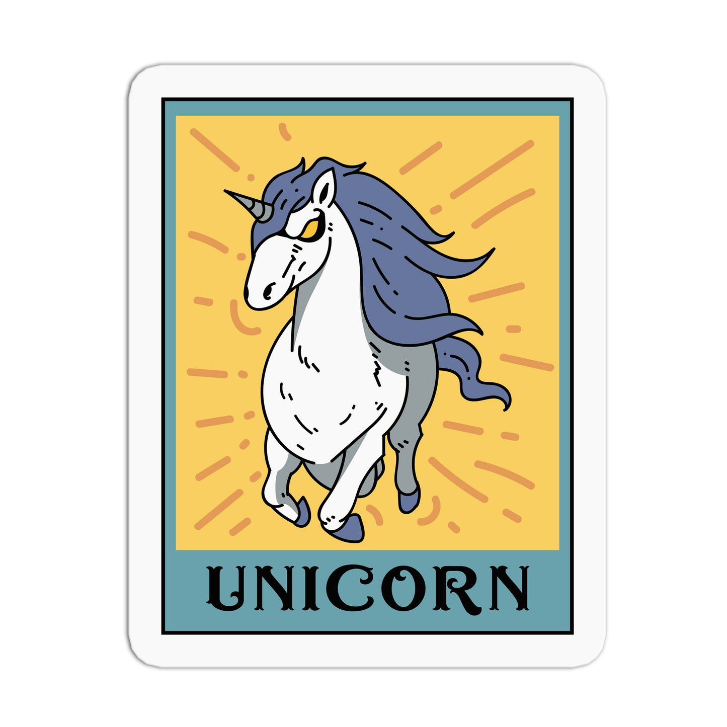 Pure Spirit Unicorn Cryptid Tarot Cards Sticker