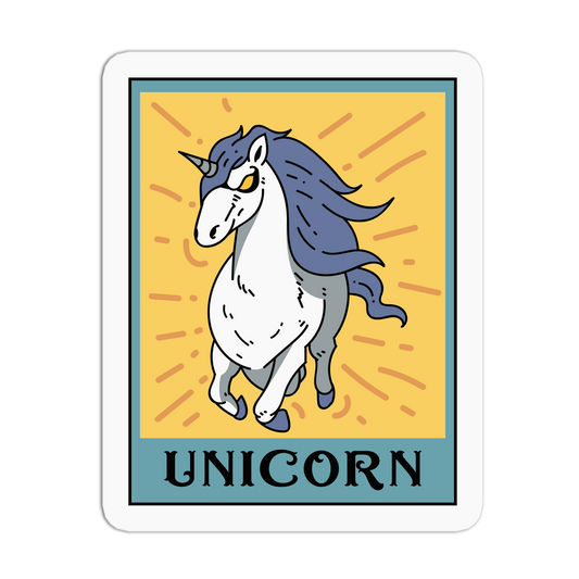 Pure Spirit Unicorn Cryptid Tarot Cards Sticker