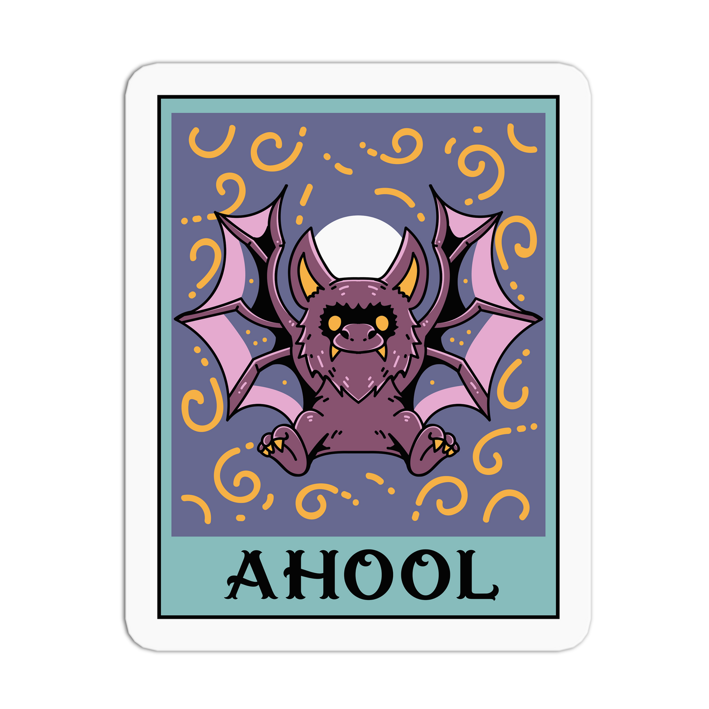 Ahool Cryptid Tarot Cards Sticker