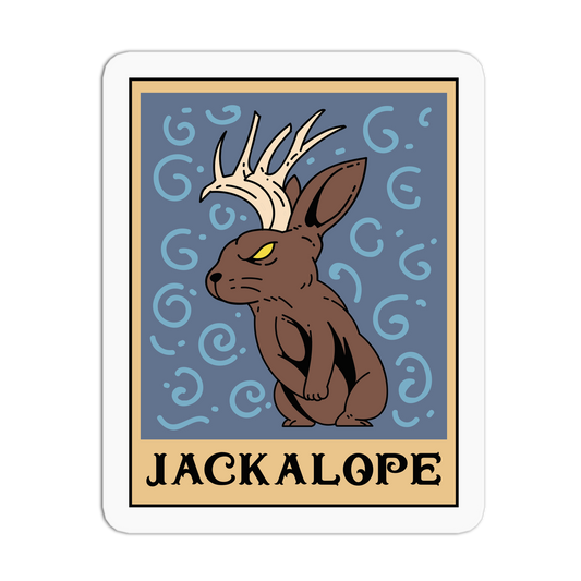 Magician Jackalope Cryptid Tarot Cards Sticker
