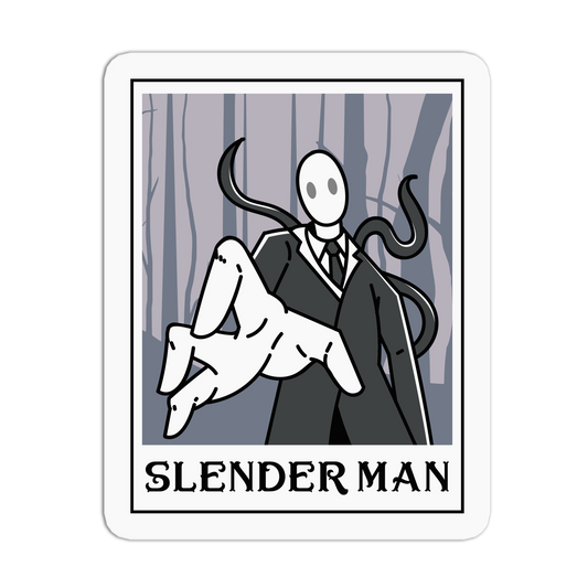 Slender Man Cryptid Tarot Cards Sticker