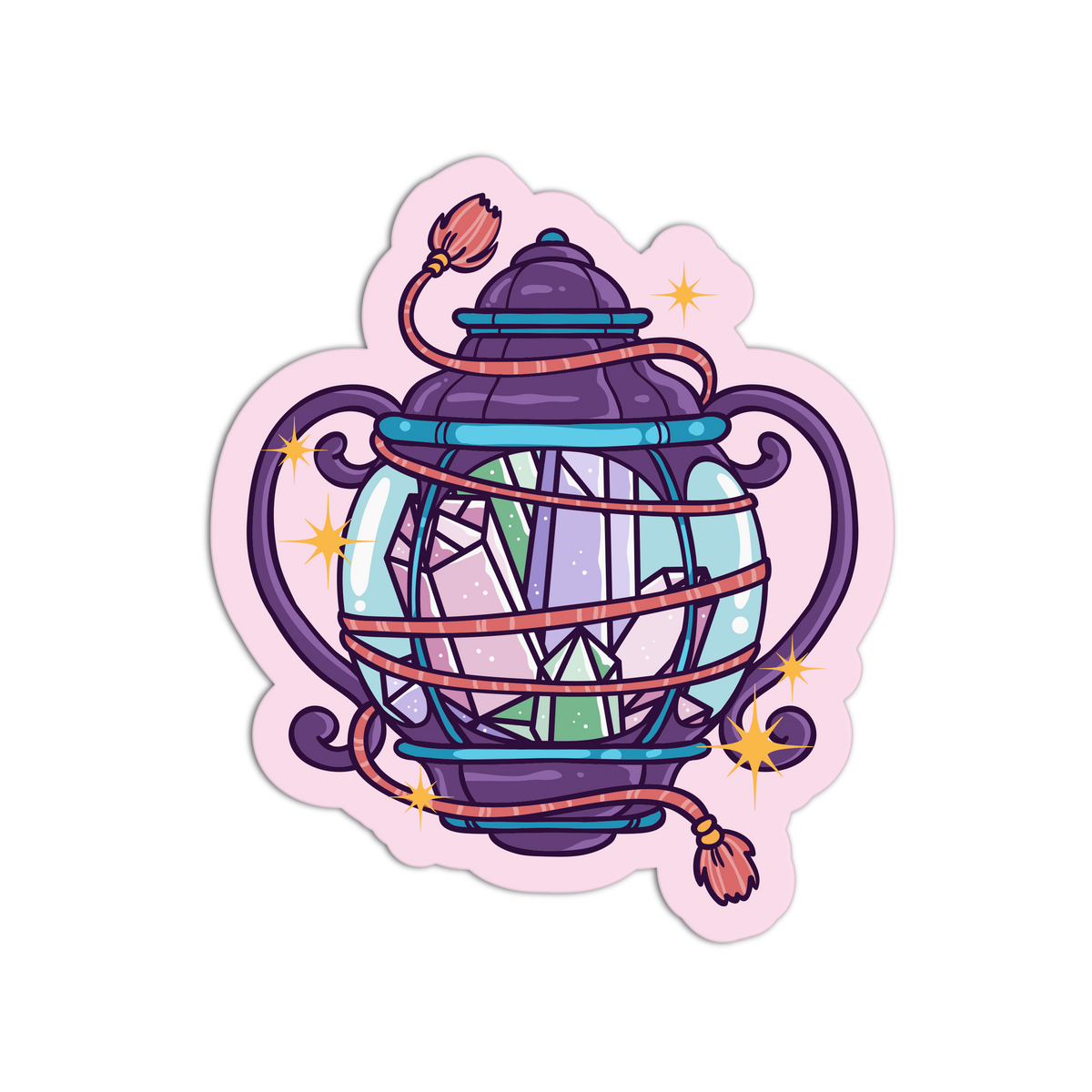Sacred Lantern - Crystal Energy Sticker