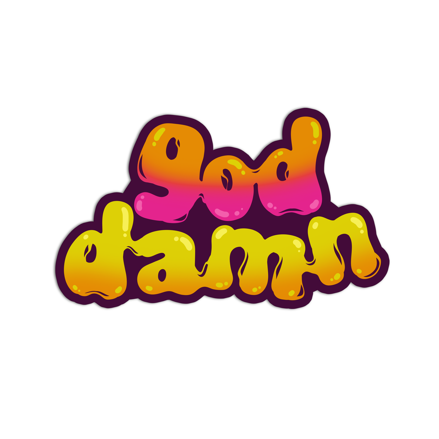 God Damn Curse Words Sticker