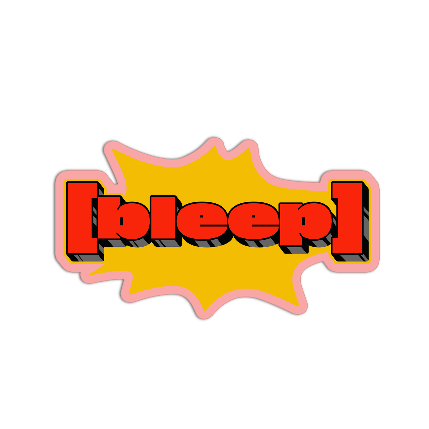 Bleep Curse Words Sticker
