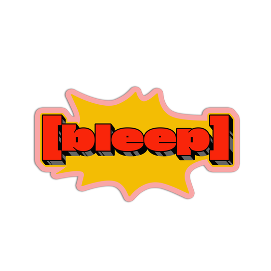 Bleep Curse Words Sticker