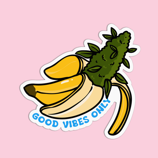 Good Vibes Only Canna Sticker
