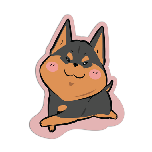 Sassy Doberman Cute Dogs Sticker