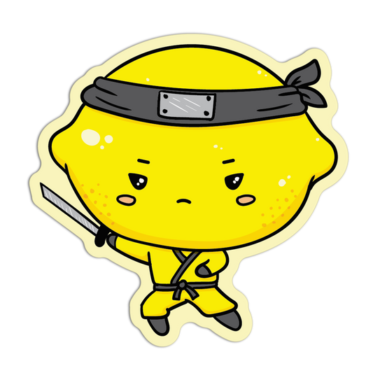 Lemon Ninja Cute Fruits Stickers