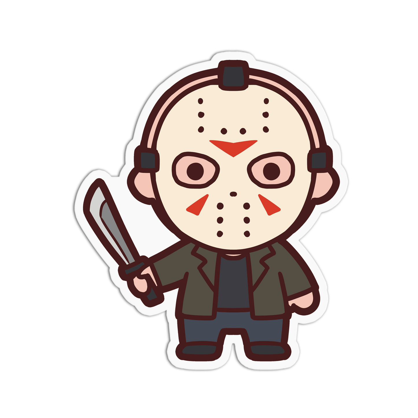 Hockey Jay - Cute Horror Sticker