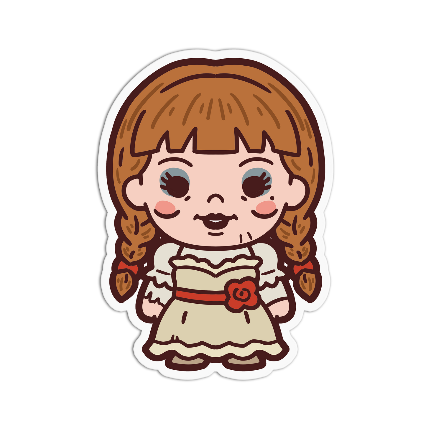 Dolly Dear - Cute Horror Sticker