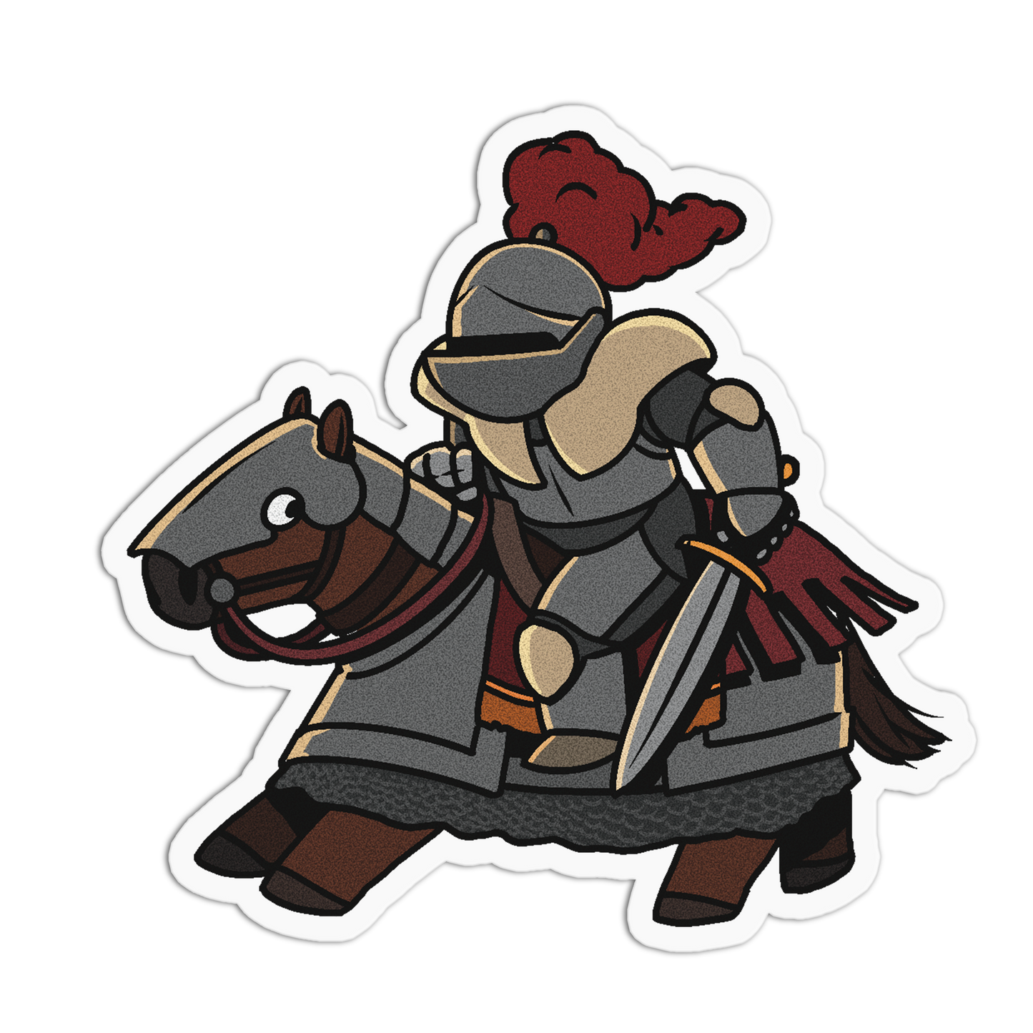 Pony Sentinel Cute Knights Sticker
